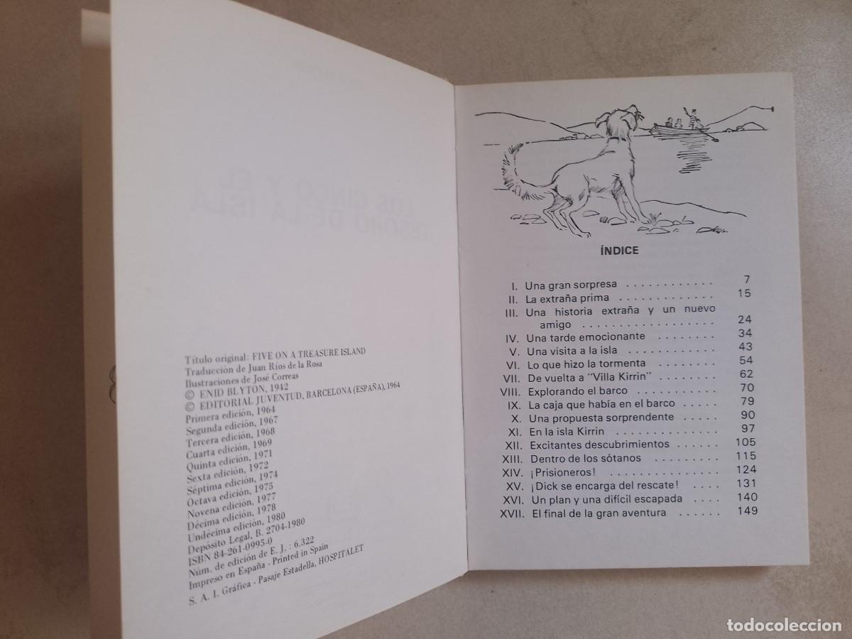 Libros de segunda mano: LOS CINCO Y EL TESORO DE LA ISLA - Foto 6