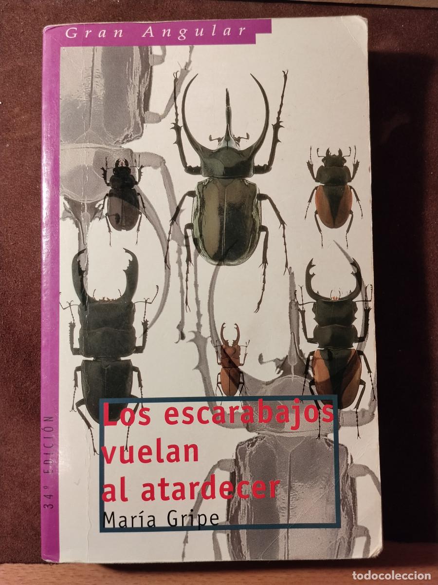 Libros de segunda mano: Los escarabajos vuelan al atardecer &ndash; Mar&iacute;a Gripe &ndash; Colecci&oacute;n Gran Angular &ndash; 34&ordf; edici&oacute;n