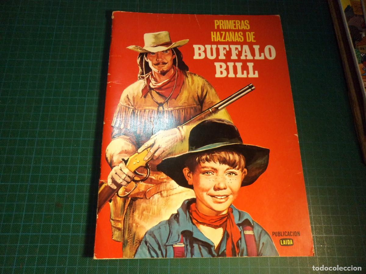 Libros de segunda mano: Primeras haza&ntilde;as de Buffalo Bill. Novela ilustrada. Laida