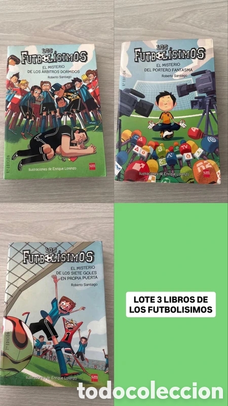 Libros de segunda mano: Lote 3 libros de Los futbolisimos