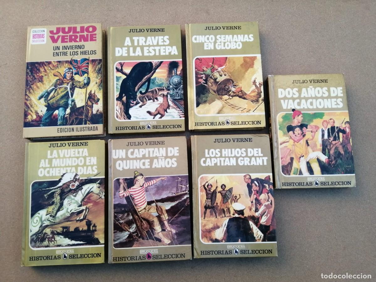Livros em segunda m&atilde;o: LOTE 7 NOVELAS JULIO VERNE (COLECCION HISTORIAS)