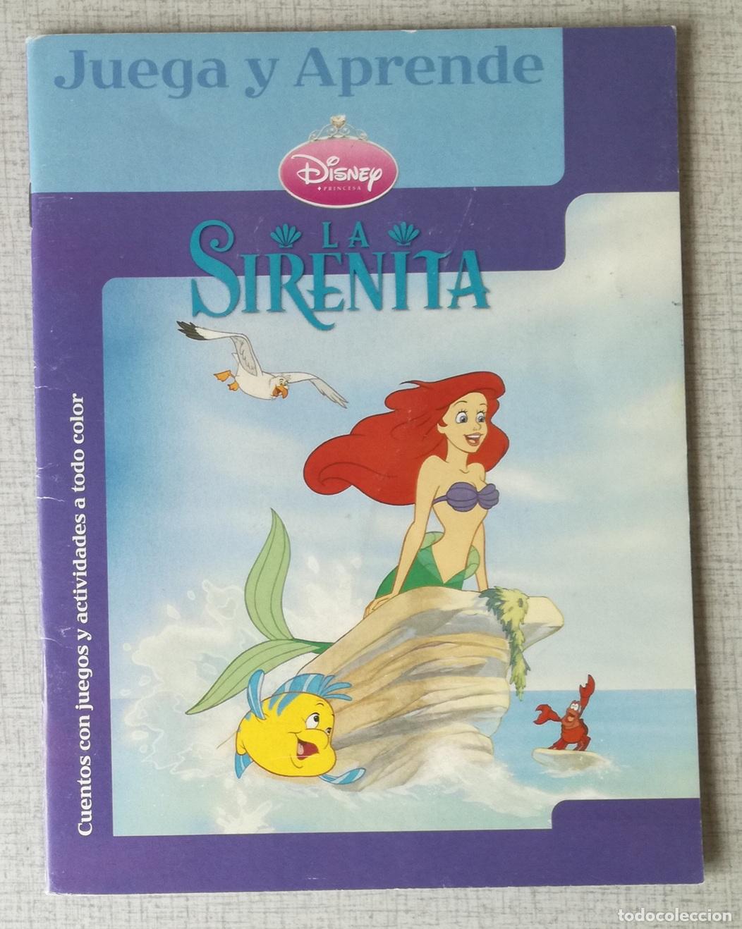 Libros de segunda mano: Juega y aprende: La sirenita, Disney. Cuentos con juegos y actividades a todo color