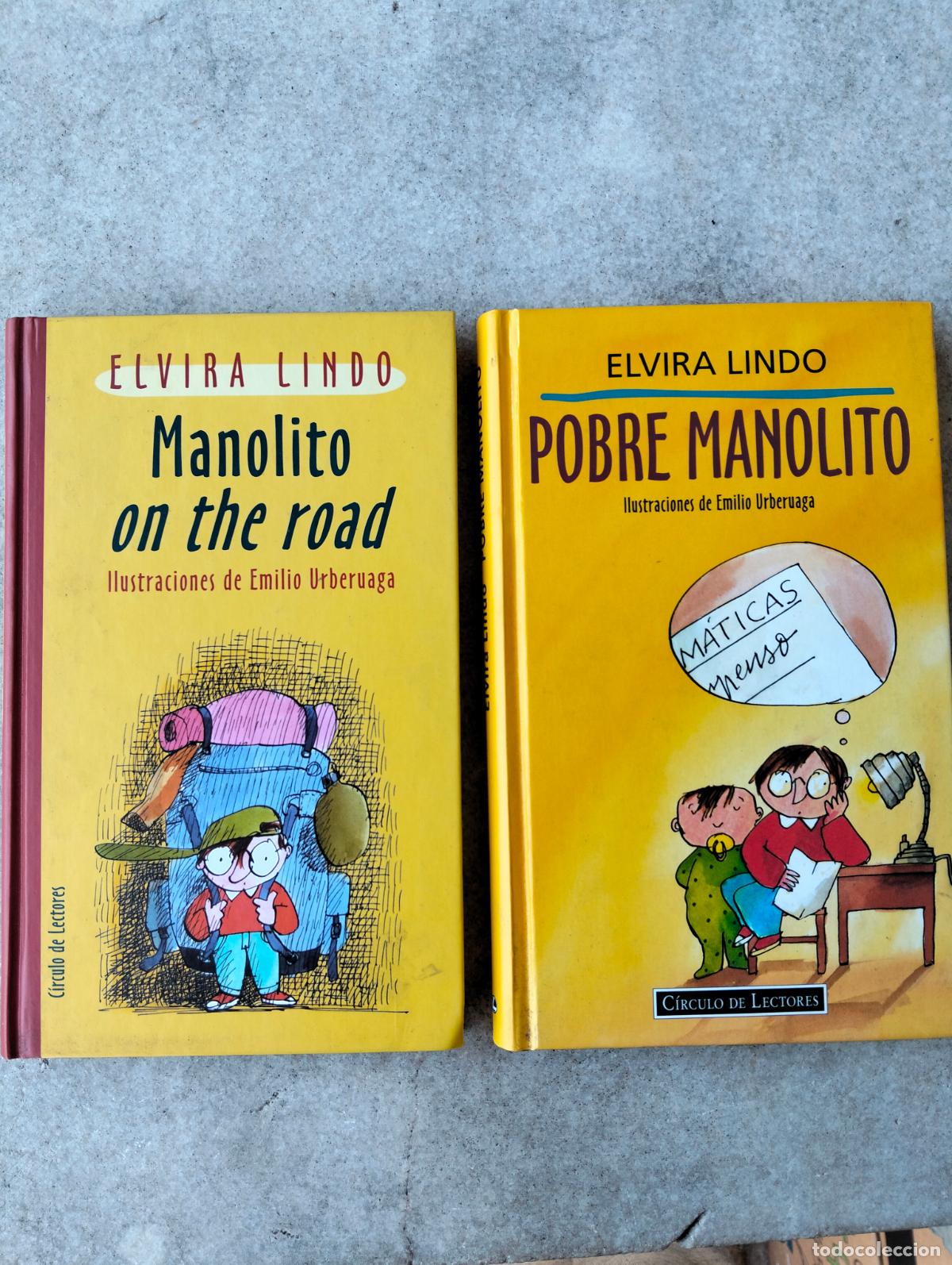 Libros de segunda mano: Lote 2 libros Manolito on the roas pobre manolito el gafotas Elvira Lindo circulo de lectores