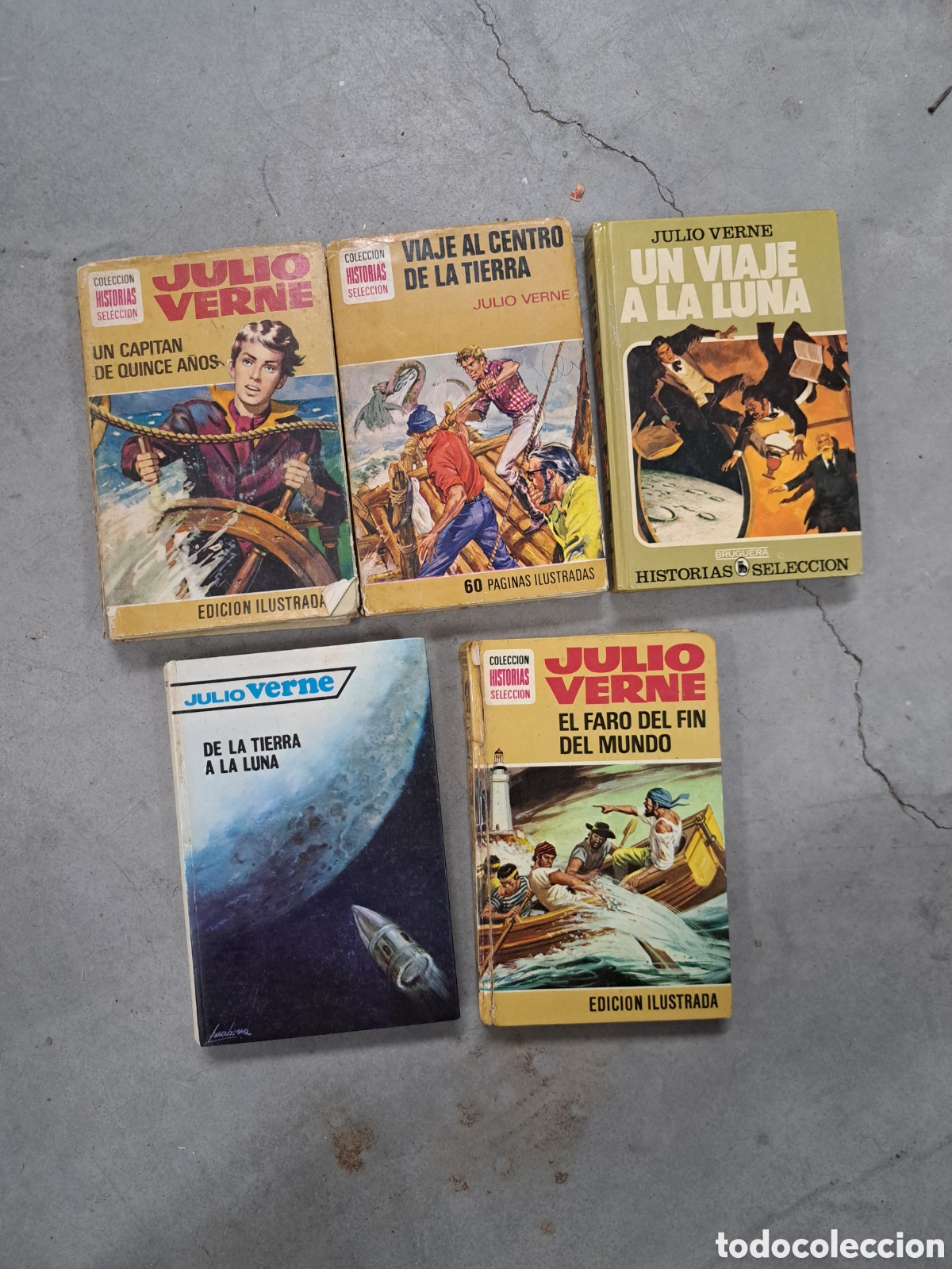 Libros de segunda mano: Jml Lote 5 libros Novelas Julio Verne