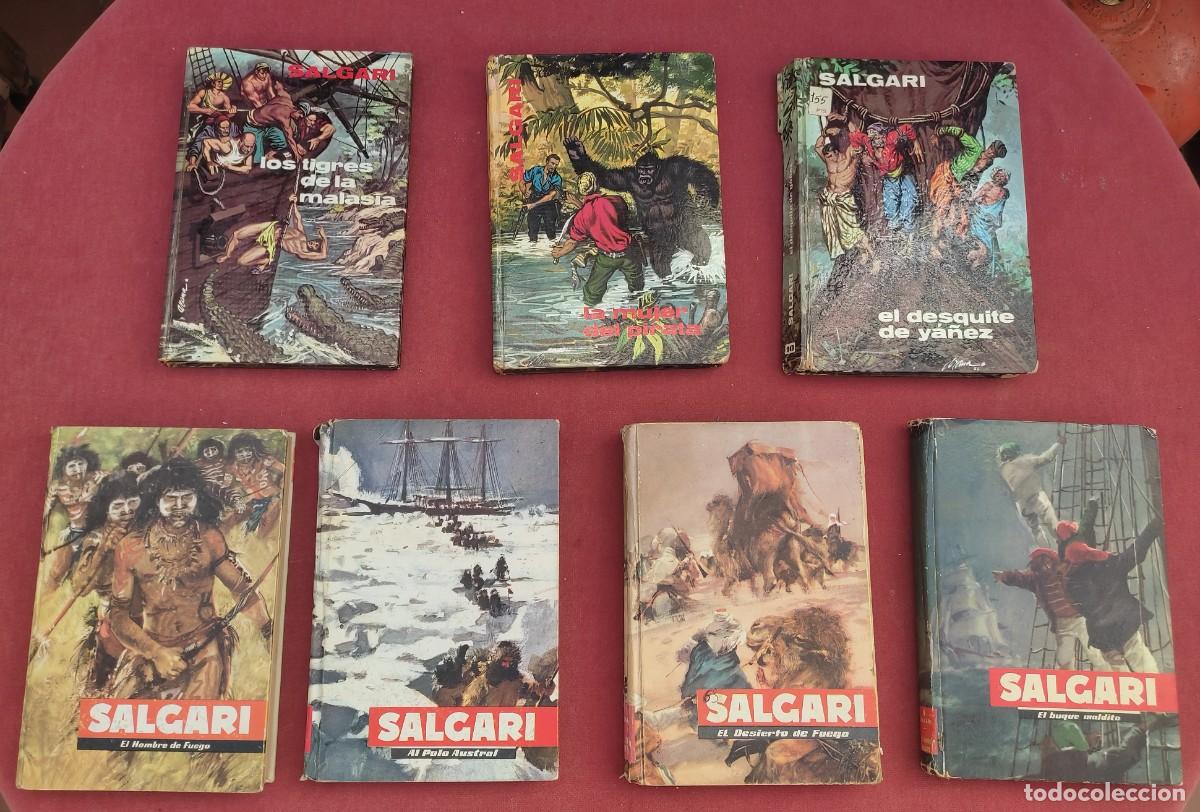 Libros de segunda mano: 7 libros Emilio Salgari - 4 de la Ed. Molino y 3 de la Ed. Gahe
