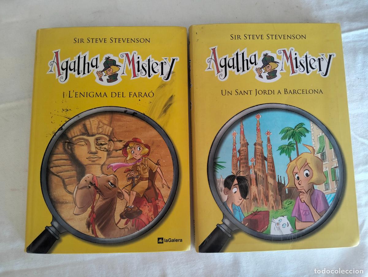 Libros de segunda mano: Agatha Mistery l'enigma del fara&oacute; un sant jordi a barcelona stevenson catal&agrave; libro cuento de ni&ntilde;os