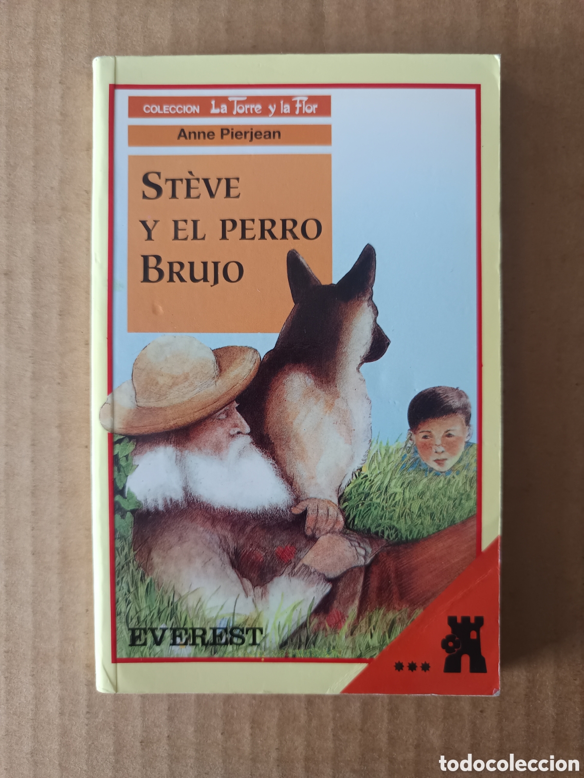 Libros de segunda mano: St&egrave;ve y el Perro Brujo, por Anne Pierjean (Everest, 1992). Colecci&oacute;n La Torre y La Flor n&deg;140.