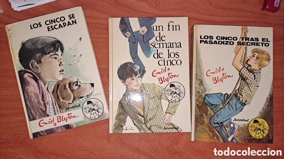 Libros de segunda mano: Lote 3 libros &rdquo;Los Cinco&rdquo;, de Enid Blyton