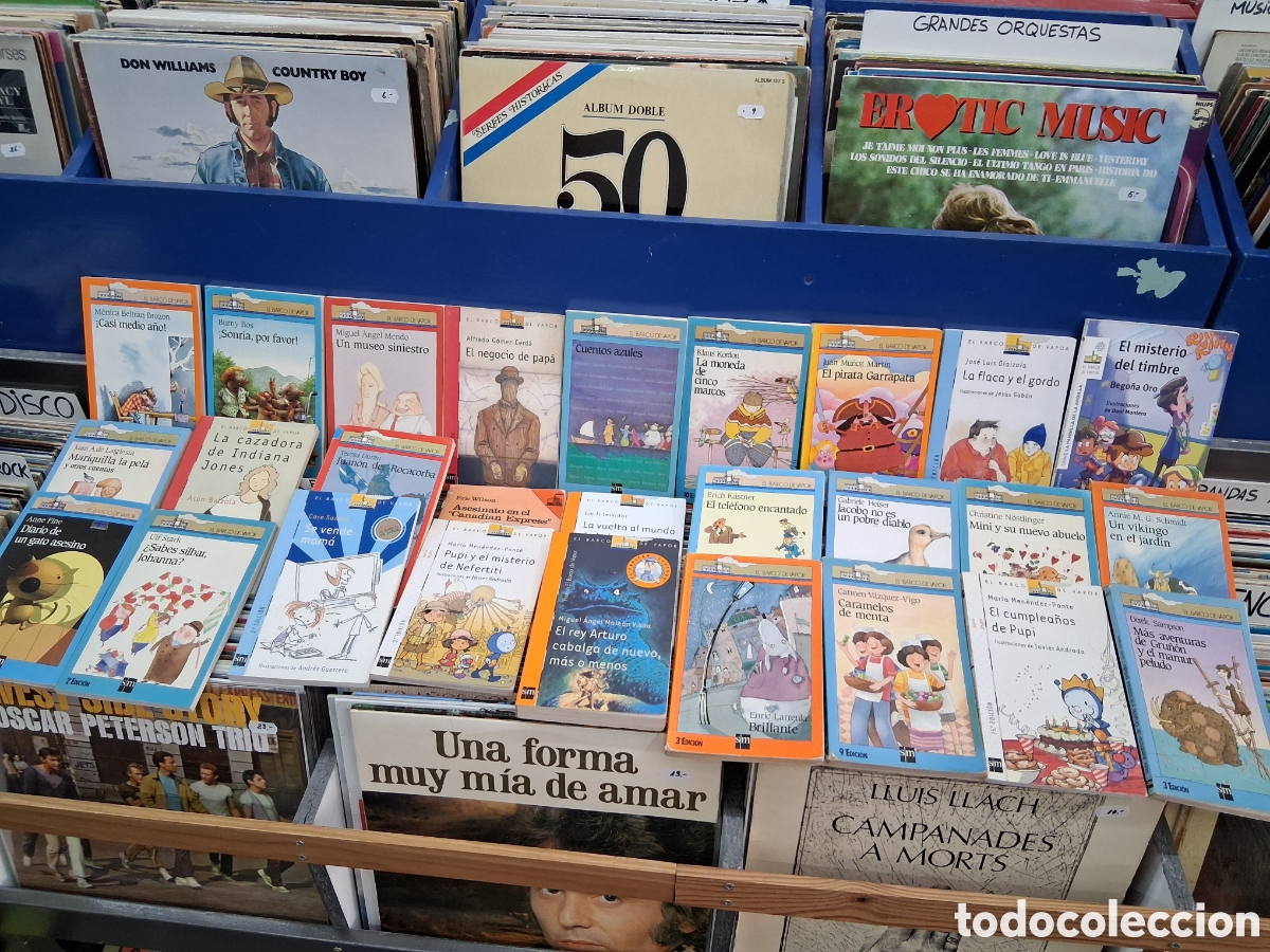 Libros de segunda mano: Lote 48 libros SM el barco de vapor
