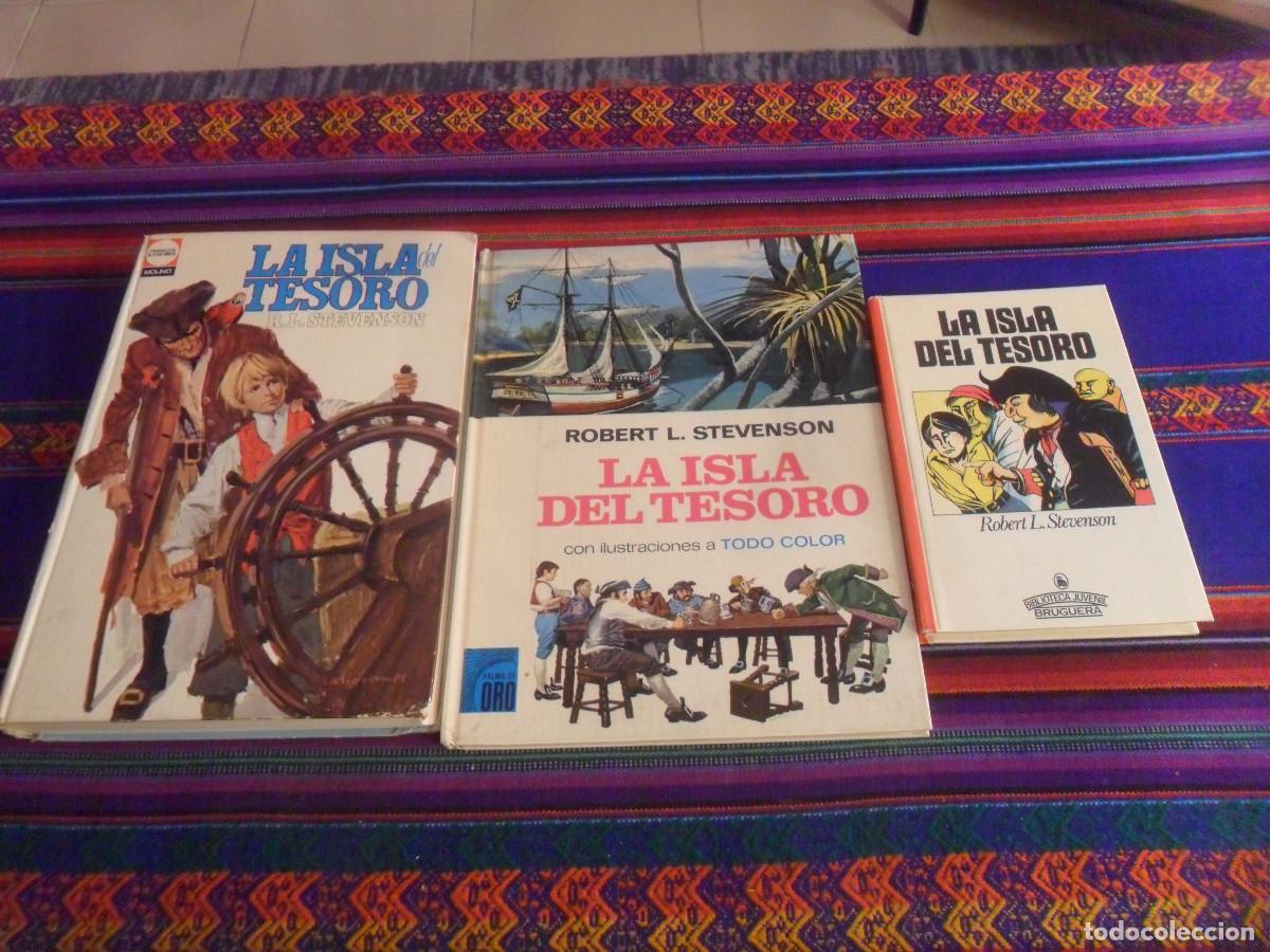 Gebrauchte B&uuml;cher: LA ISLA DEL TESORO CL&Aacute;SICOS JUVENILES MOLINO 1, PALMA DE ORO 1 Y BIBLIOTECA JUVENIL BRUGUERA 3.