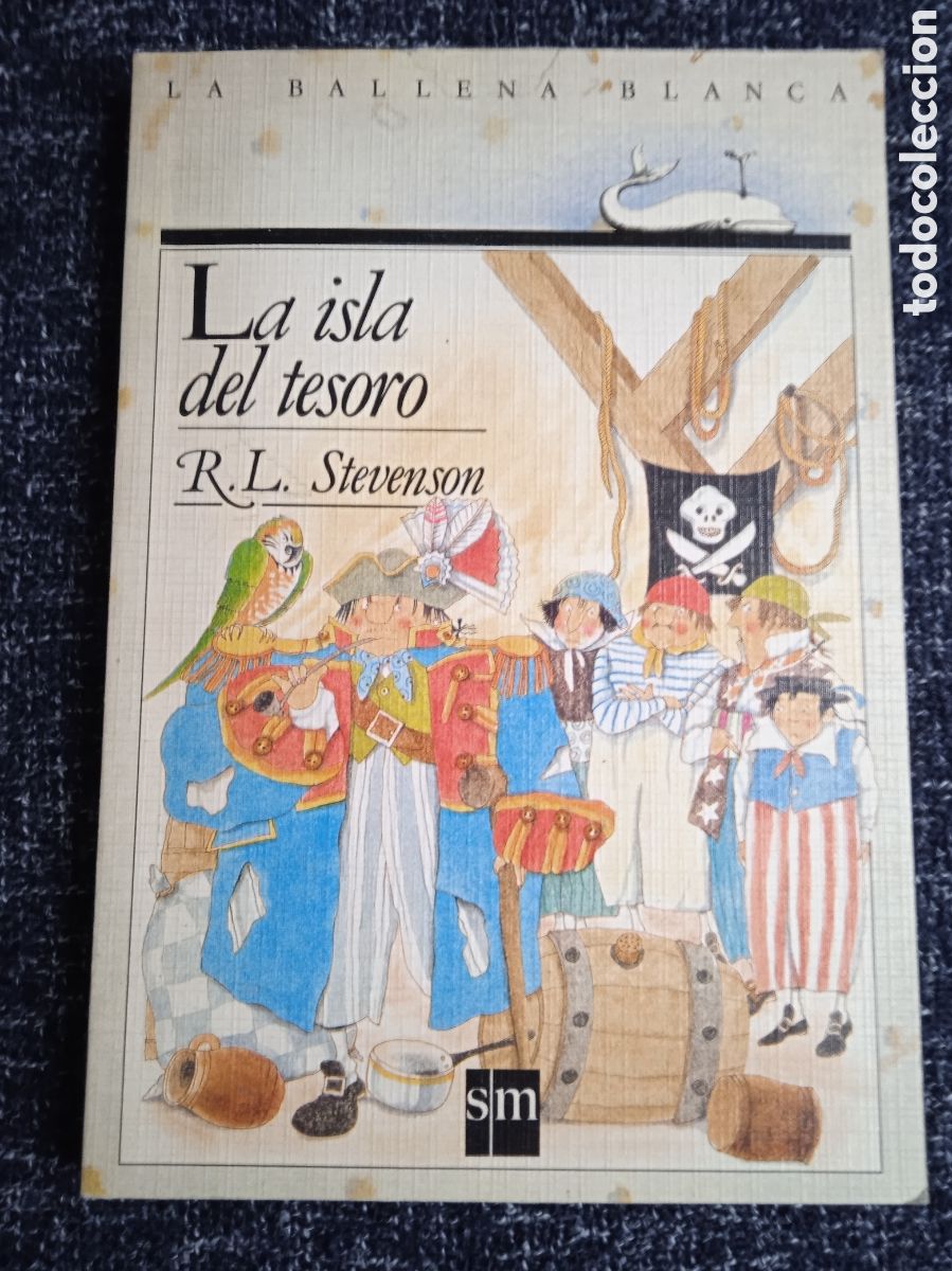 Libros de segunda mano: LA BALLENA BLANCA - LA ISLA DEL TESORO. / R.L. STEVENSON. -ED. EDICIONES SM.