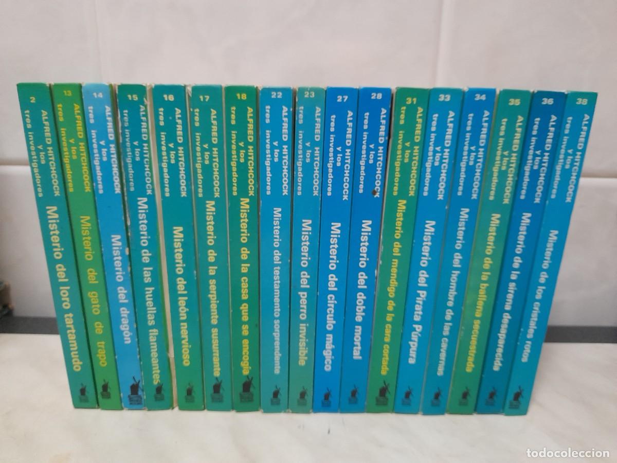 Libros de segunda mano: LOTE DE 17 LIBROS: ALFRED HICHCOCK Y LOS TRES INVESTIGADORES. EDITORIAL MOLINO, BARCELONA.
