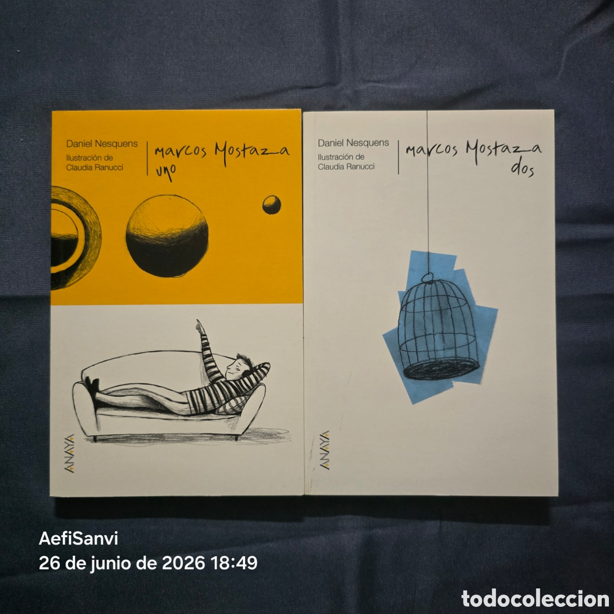 Libros de segunda mano: MARCOS MOSTAZA UNO Y DOS (DANIEL NESQUENS) (ANAYA)