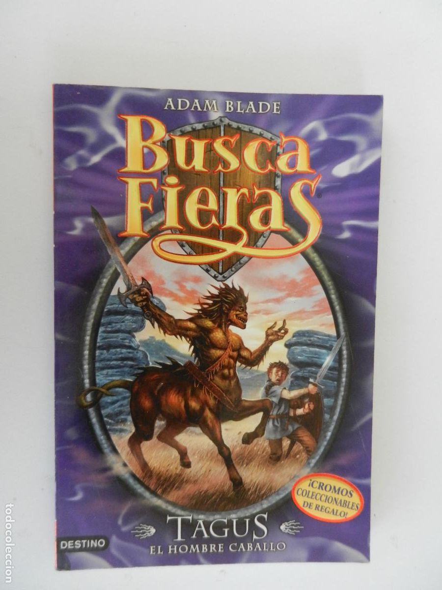 Libros de segunda mano: BUSCA FIERAS - N&ordm; 4 - ADAM BLADE - TAGUS, EL HOMBRE CABALLO - DESTINO 2010.