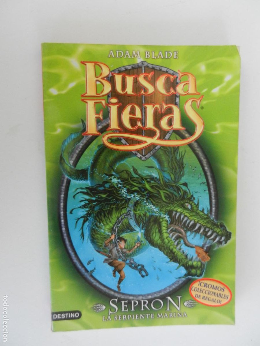 Libros de segunda mano: BUSCA FIERAS - N&ordm; 2 - ADAM BLADE - SEPRON, LA SERPIENTE MARINA - DESTINO 2010.