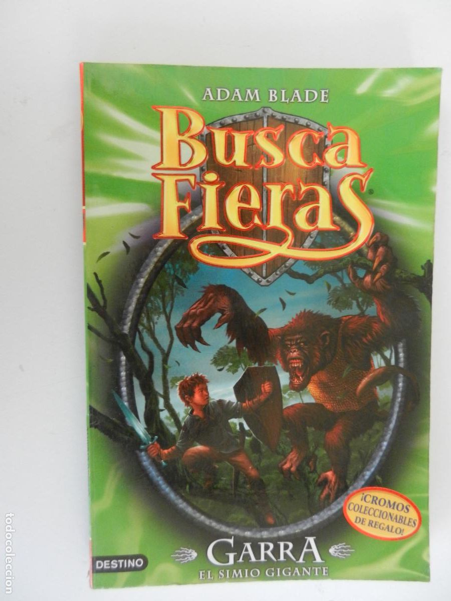 Libros de segunda mano: BUSCA FIERAS - N&ordm; 8 - ADAM BLADE - GARRA, EL SIMIO GIGANTE - DESTINO 2010.