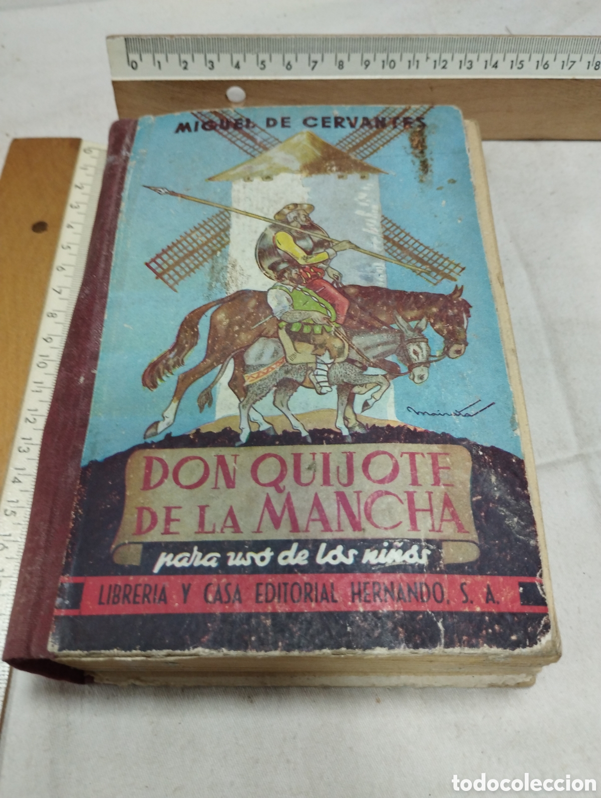 Gebrauchte B&uuml;cher: Don Quijote de la Mancha para uso de los ni&ntilde;os. Casa editorial Hernando, 1960