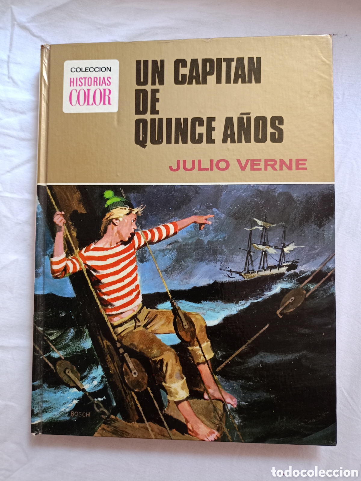 Libri di seconda mano: Historias Color JULIO VERNE n&ordm; 10: UN CAPIT&Aacute;N DE 15 A&Ntilde;OS. Ed. Bruguera
