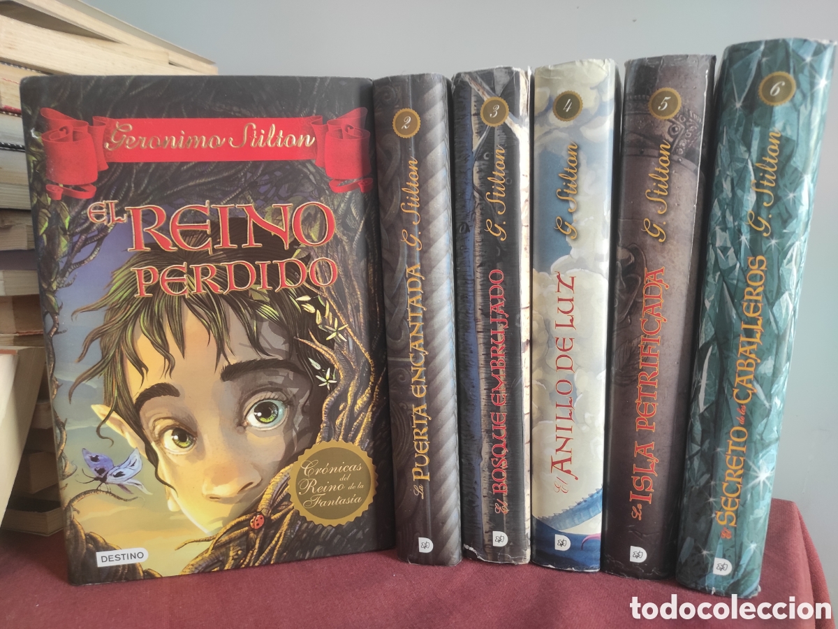 Libros de segunda mano: GERONIMO STILTON - CRONICAS DEL REINO DE LA FANTAS&Iacute;A (6 PRIMEROS LIBROS) - DESTINO