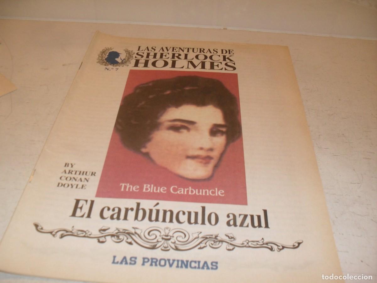 Libros de segunda mano: LAS AVENTURAS DE SHERLOCK HOLMES N&ordm; 7,EL CARBUNCULO AZUL,DE 18,ILUSTRADO,LAS PROVINCIAS,1996