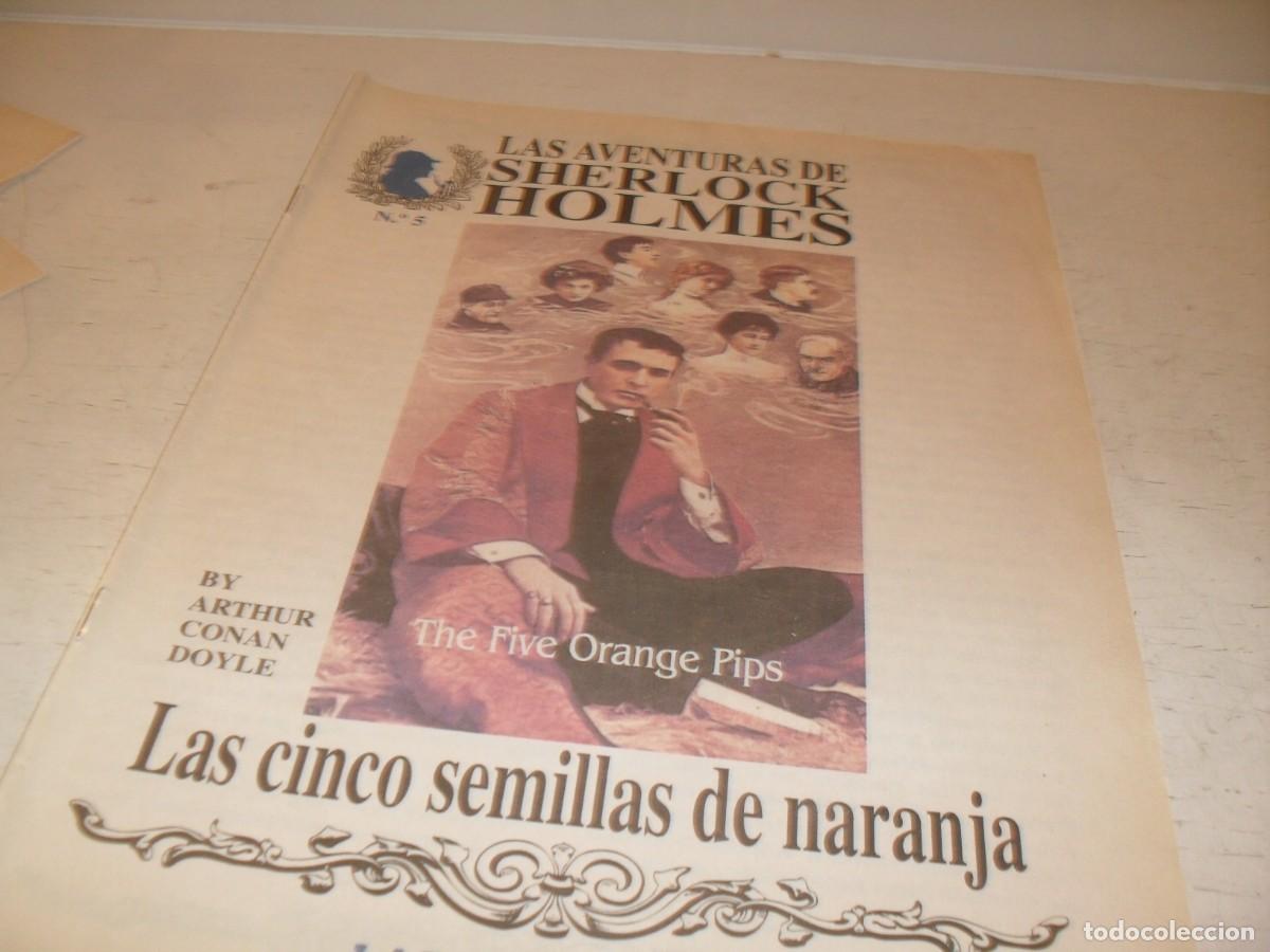 Libros de segunda mano: LAS AVENTURAS DE SHERLOCK HOLMES 5,LAS 5 SEMILLAS DE NARANJA,DE 18,ILUSTRADO,LAS PROVINCIAS,1996