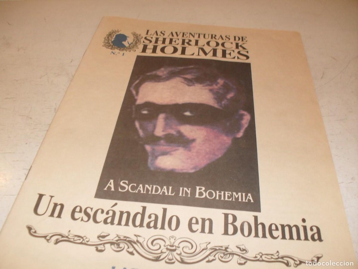 Libros de segunda mano: LAS AVENTURAS DE SHERLOCK HOLMES 1,UN ESCANDALO EN BOHEMIA,DE 18,ILUSTRADO,LAS PROVINCIAS,1996