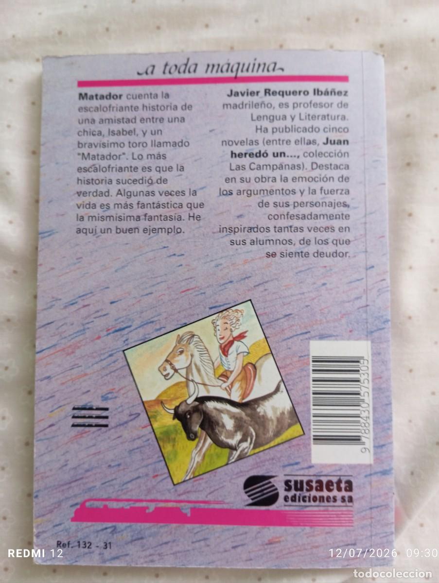 Libros de segunda mano: Matador. Javier Requero - Foto 2