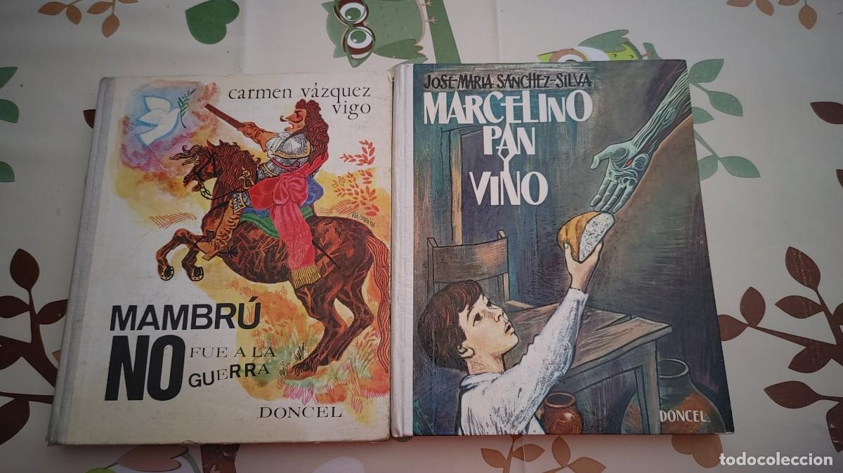 Second hand books: mambru no fue a la guerra y marcelino pan y vino,lote de 2 libros tapa dura