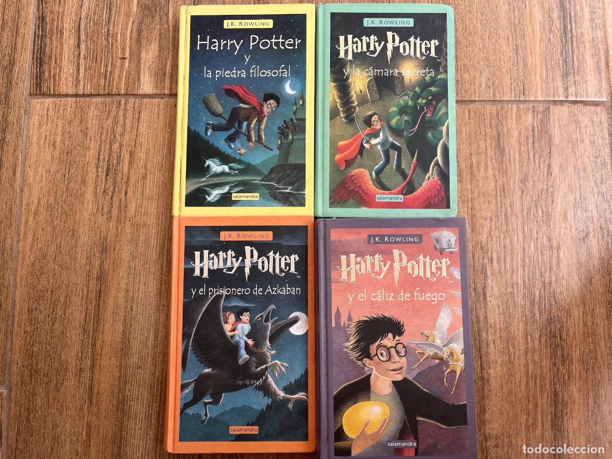 Libros de segunda mano: HARRY POTTER - 4 PRIMERAS AVENTURAS - J. R ROWLING. SALAMANDRA - Hay una TERCERA EDICI&Oacute;N