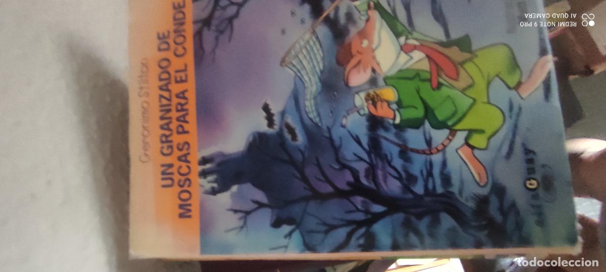 Libros de segunda mano: GERONIMO STILTON, HUMOR Y AVENTURA, UN GRANIZADO DE MOSCAS PARA EL CONDE,