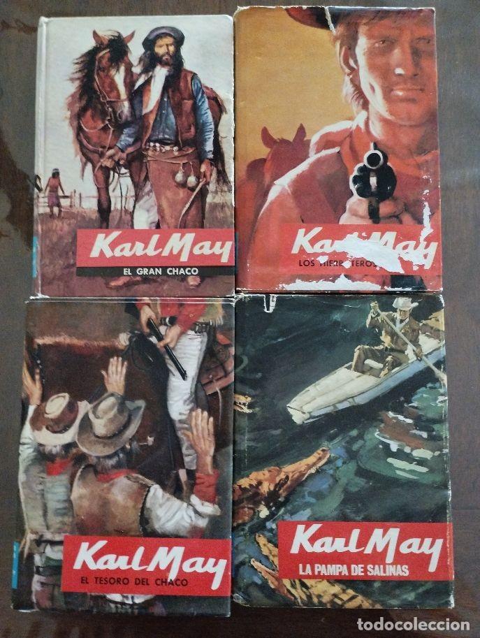 Libros de segunda mano: KARL MAY: EL TESORO DEL CHACO / LA PAMPA DE SALINAS / EL GRAN CHACO / LOS HIERBATEROS