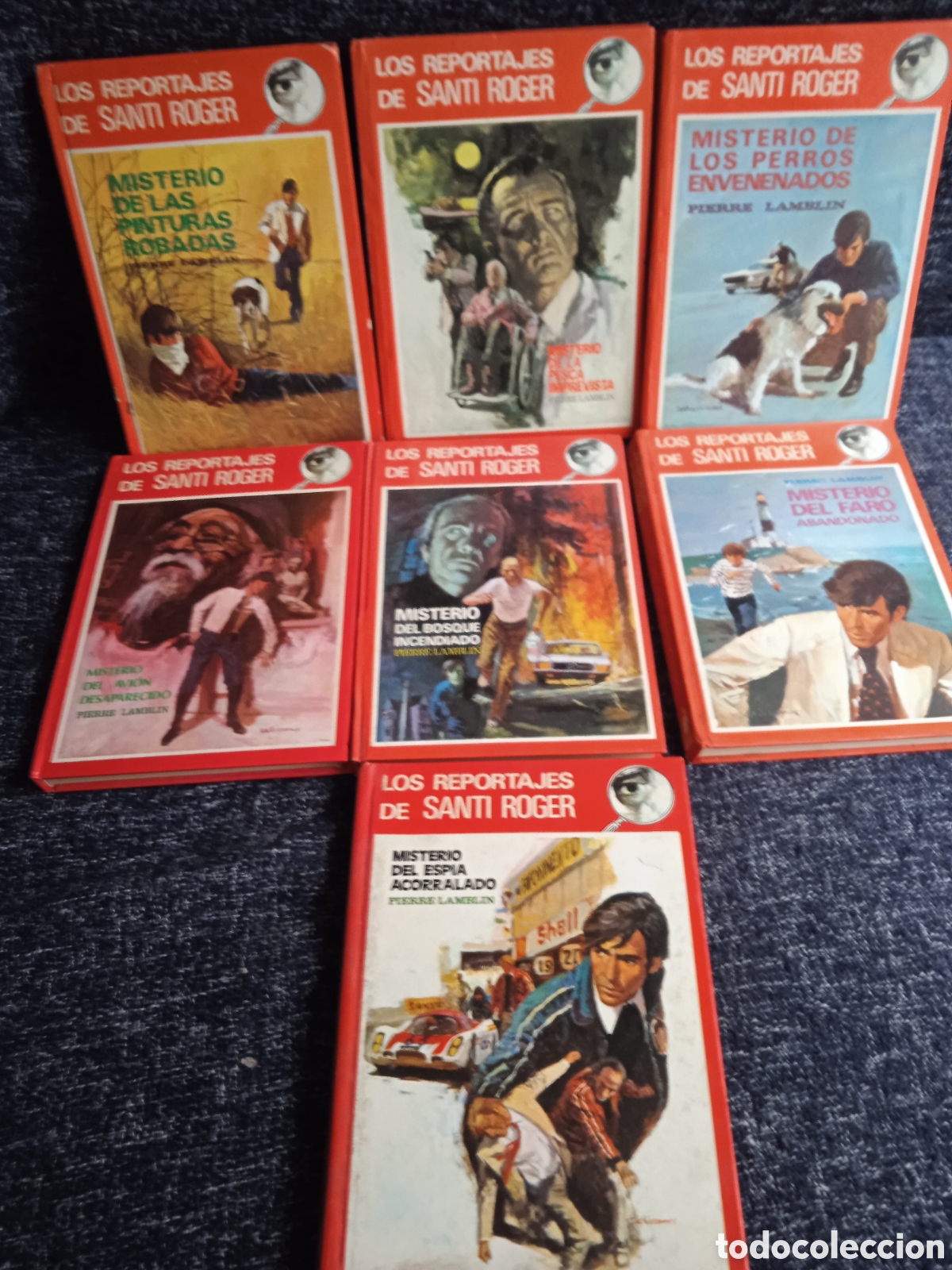 Libros de segunda mano: LOS REPORTAJES DE SANTI ROGER -LOTE DE 7 LIBROS / PIERRE LAMBLIN -ED. Molino A&Ntilde;OS 70