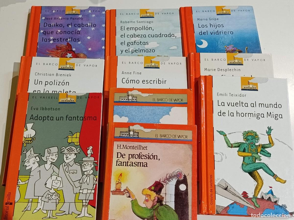Libros de segunda mano: Lote 10 libros El barco de vapor