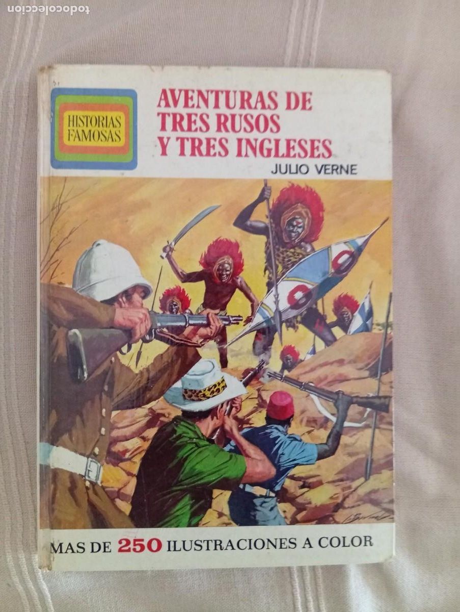 Libros de segunda mano: historias famosas aventuras de tres rusos y tres ingleses de julio verne 1&ordf; edicion 1976