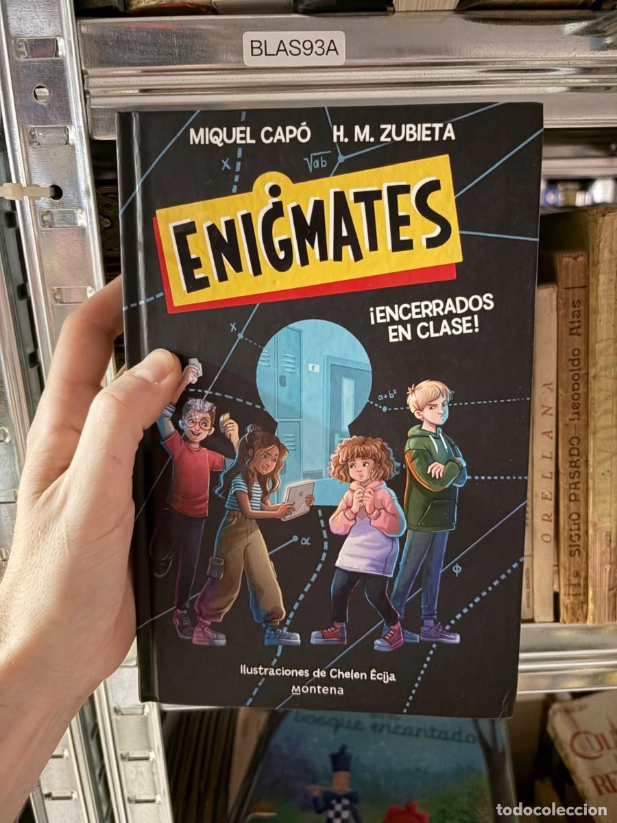 Libros de segunda mano: BLAS93A Miquel Cap&oacute; &middot; H. M. Zubieta &mdash; Enigmates. &iexcl;Encerrados en clase! &mdash; Montena