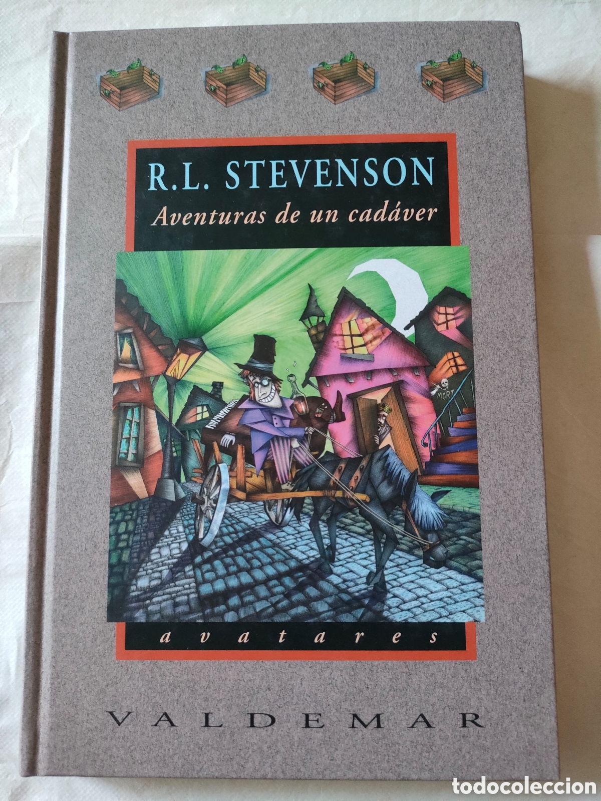 Libros de segunda mano: Libro Aventuras de un cad&aacute;ver. R.L. Stevenson. Avatares. Valdemar. 68.