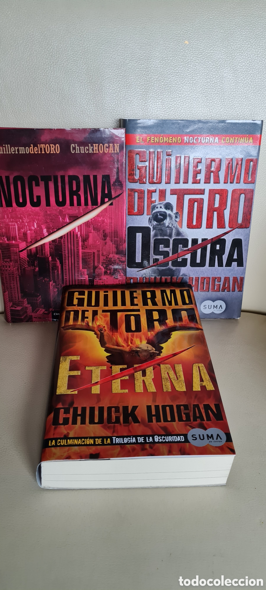 Libros de segunda mano: Trilog&iacute;a La Oscuridad Guillermo del Toro completa