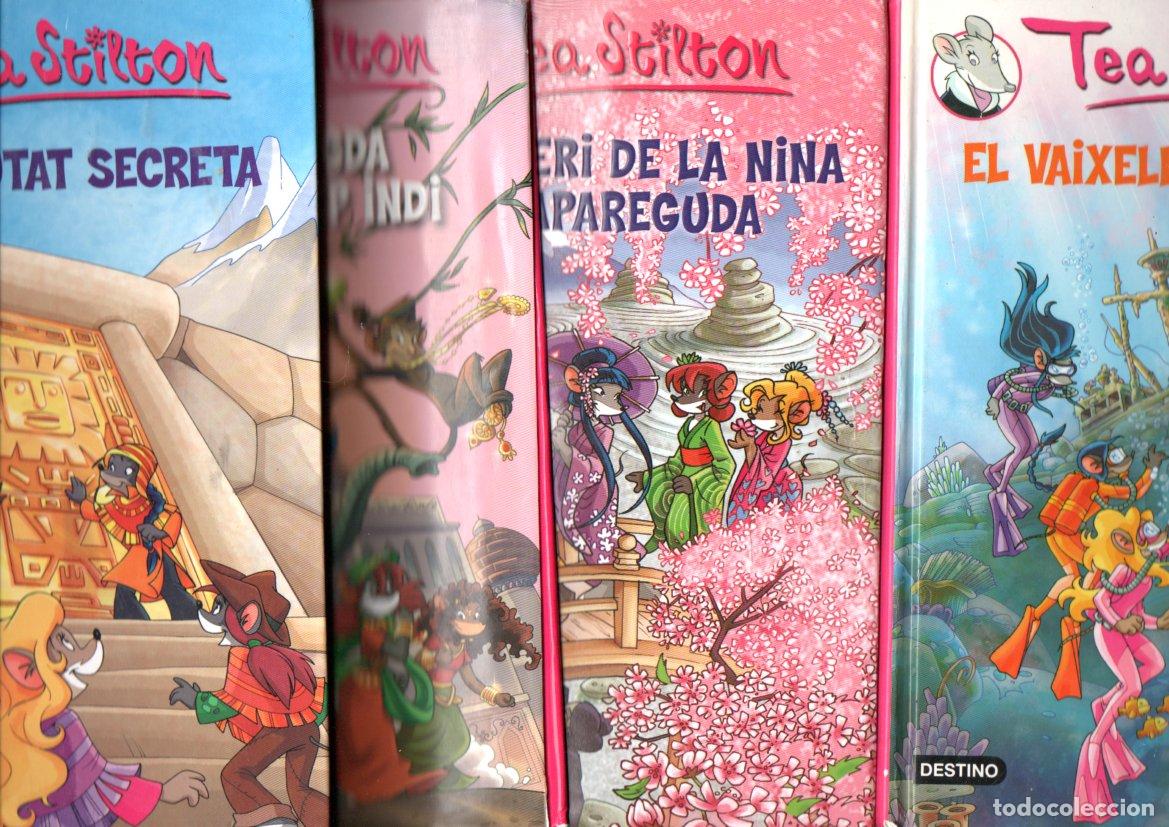 Libros de segunda mano: 4 LIBROS TEA STILTON CATAL&Aacute;N (DESTINO)