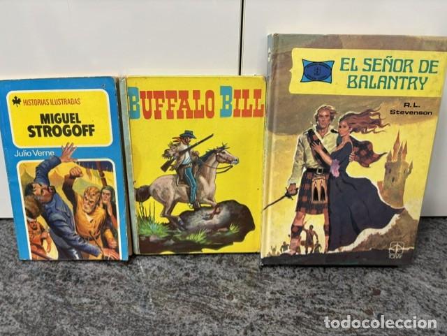 Libri di seconda mano: LOTE HISTORIAS ILUSTRADAS : MIGUEL STROGOFF - BUFFALO BILL - EL SE&Ntilde;OR DE BALANTRY