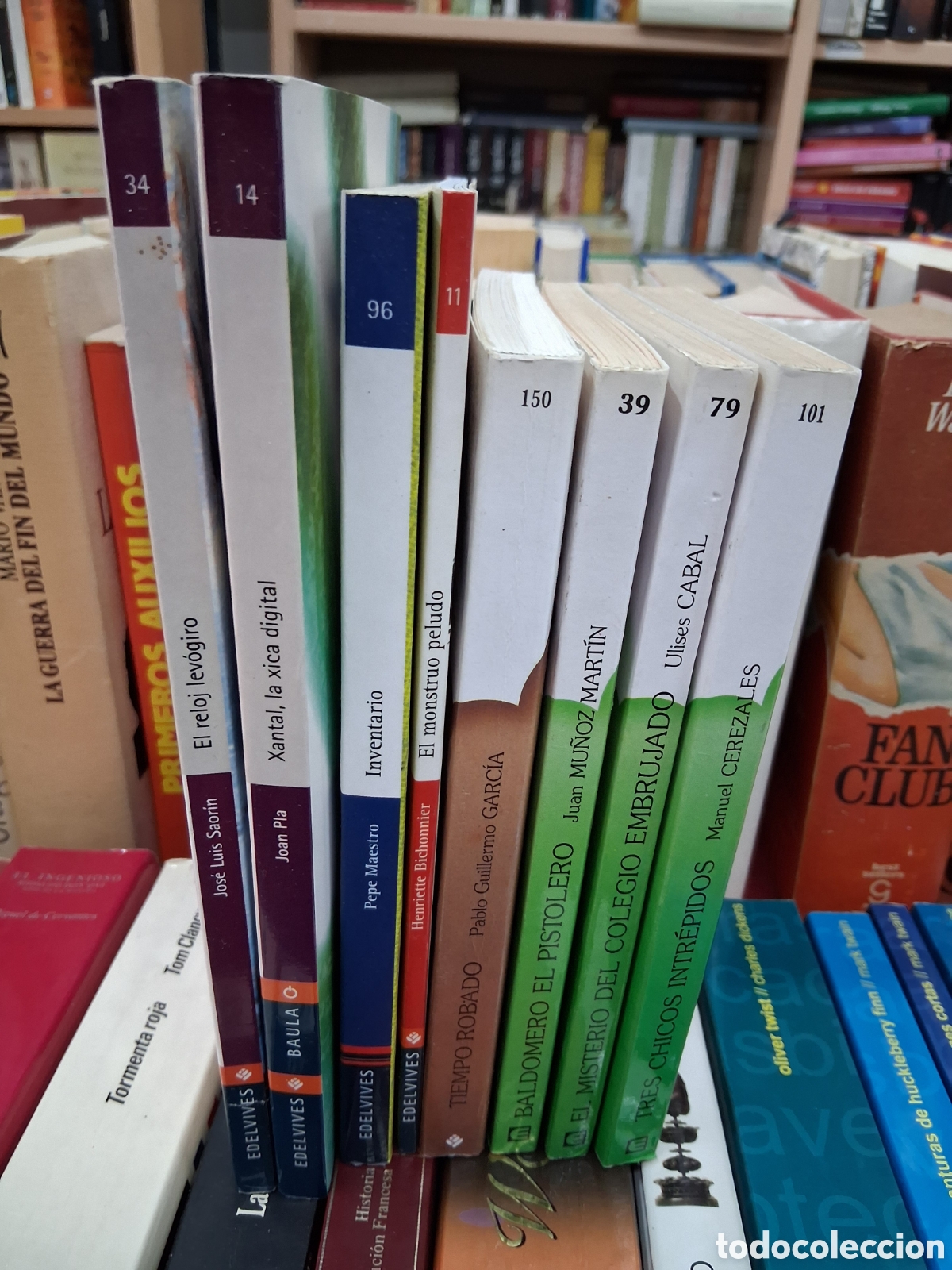 Libros de segunda mano: Lote 8 libros Edelvives juvenil