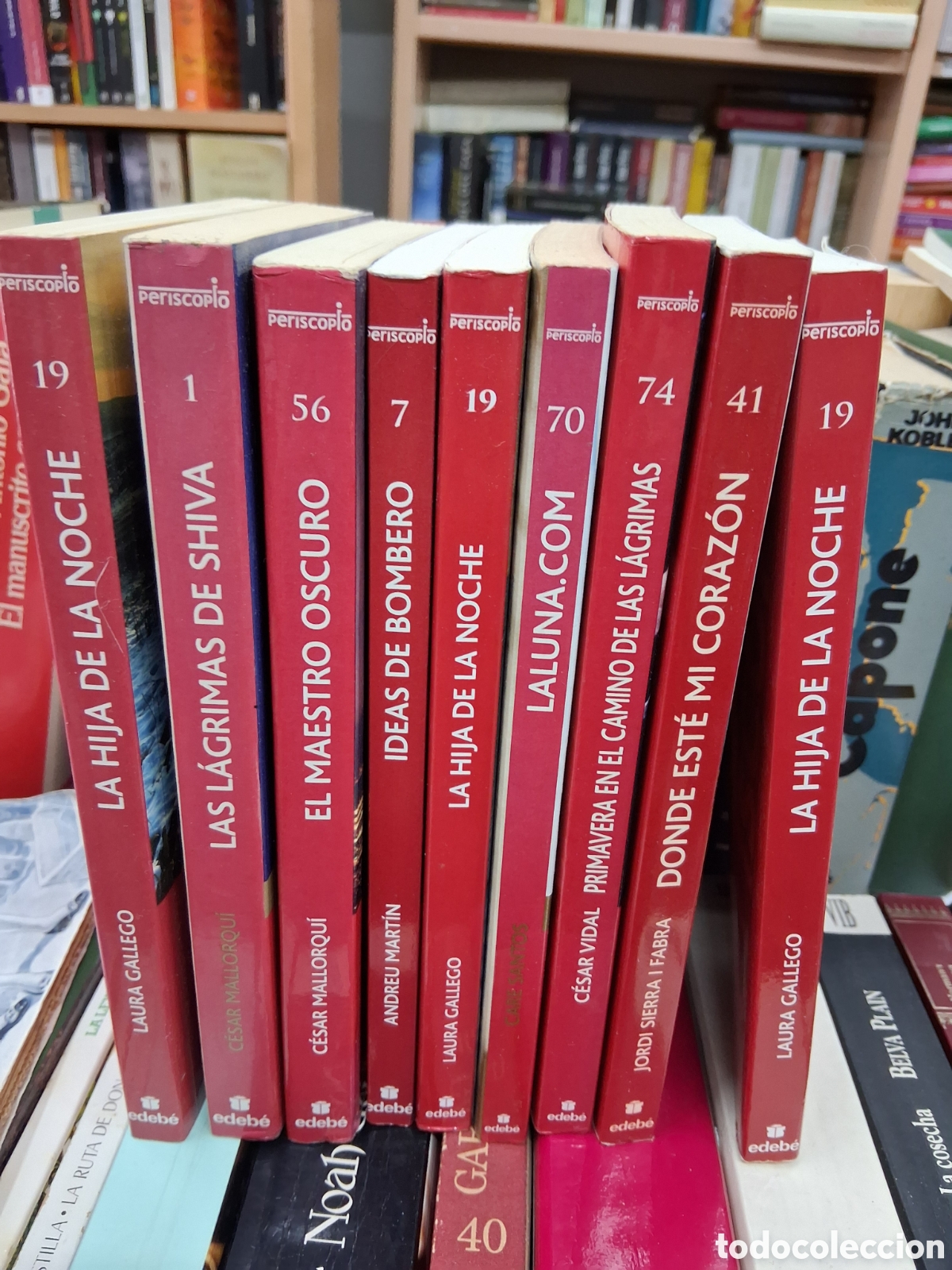 Libros de segunda mano: Lote 9 libros Edebe Periscopio juvenil