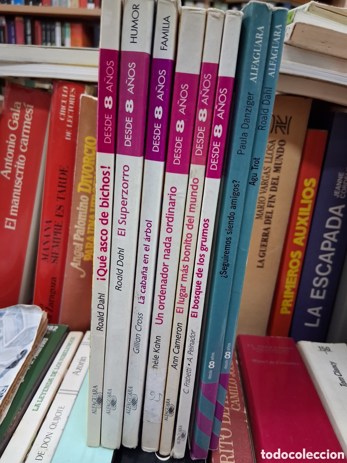 Libros de segunda mano: Lote 8 libros Alfaguara desde 8 a&ntilde;os