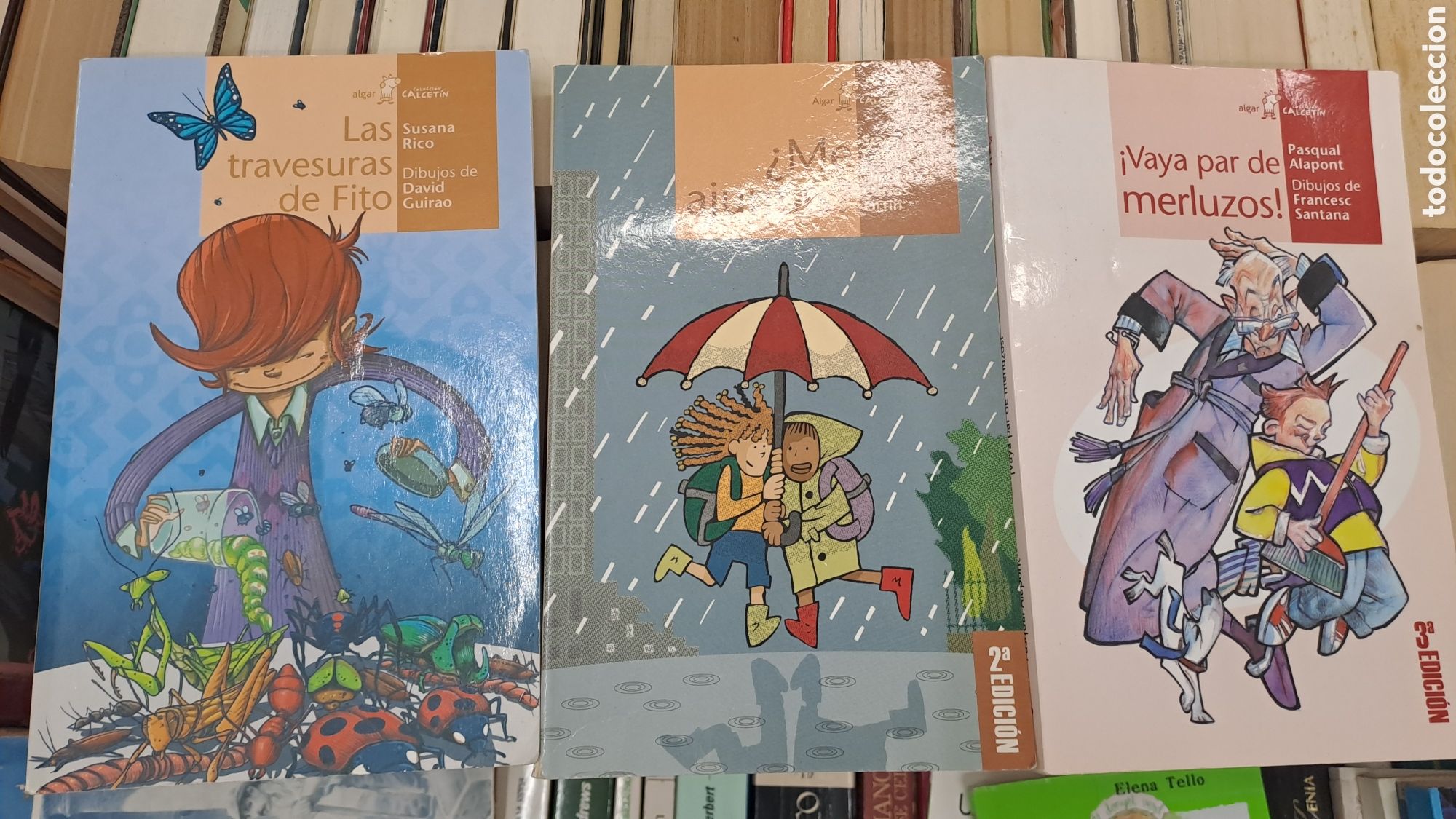 Libros de segunda mano: Lote 3 libros Algar Calcetin juvenil