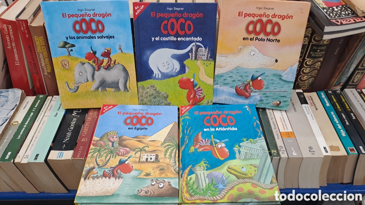 Libros de segunda mano: Lote 5 libros Coco el peque&ntilde;o drag&oacute;n Ingo Siegner