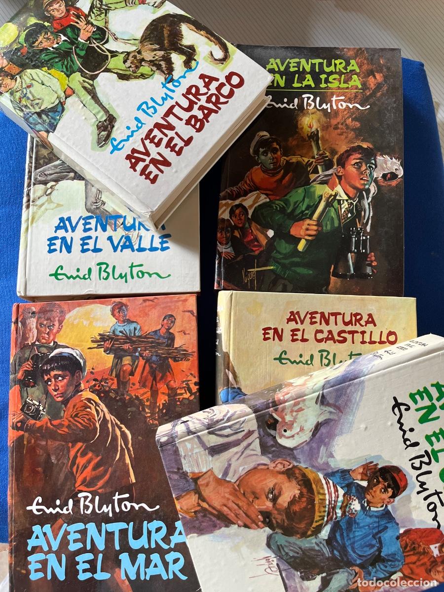 Livros em segunda m&atilde;o: 6 x Enid Blyton - Aventura en el valle/ mar / castillo/ barco / circo/ la isla, 1979