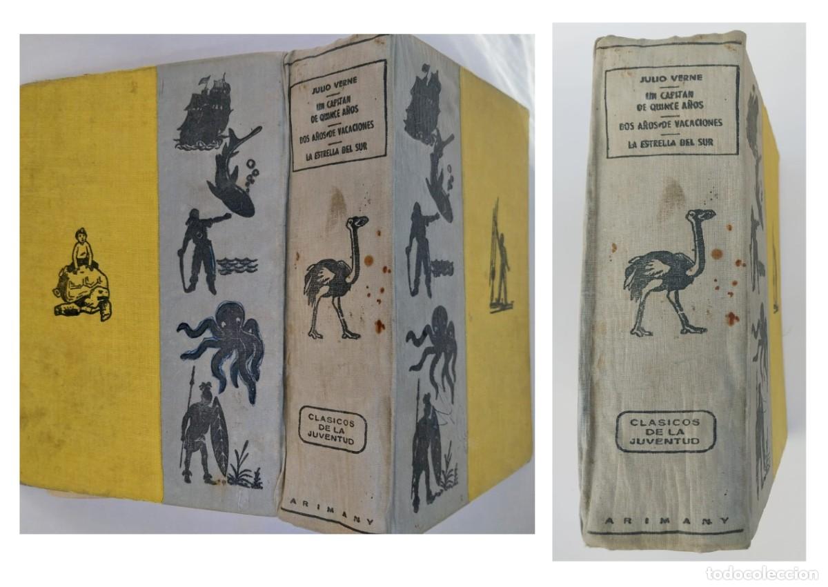 Libros de segunda mano: JULIO VERNE (3 NOVELAS). Libro de 1957