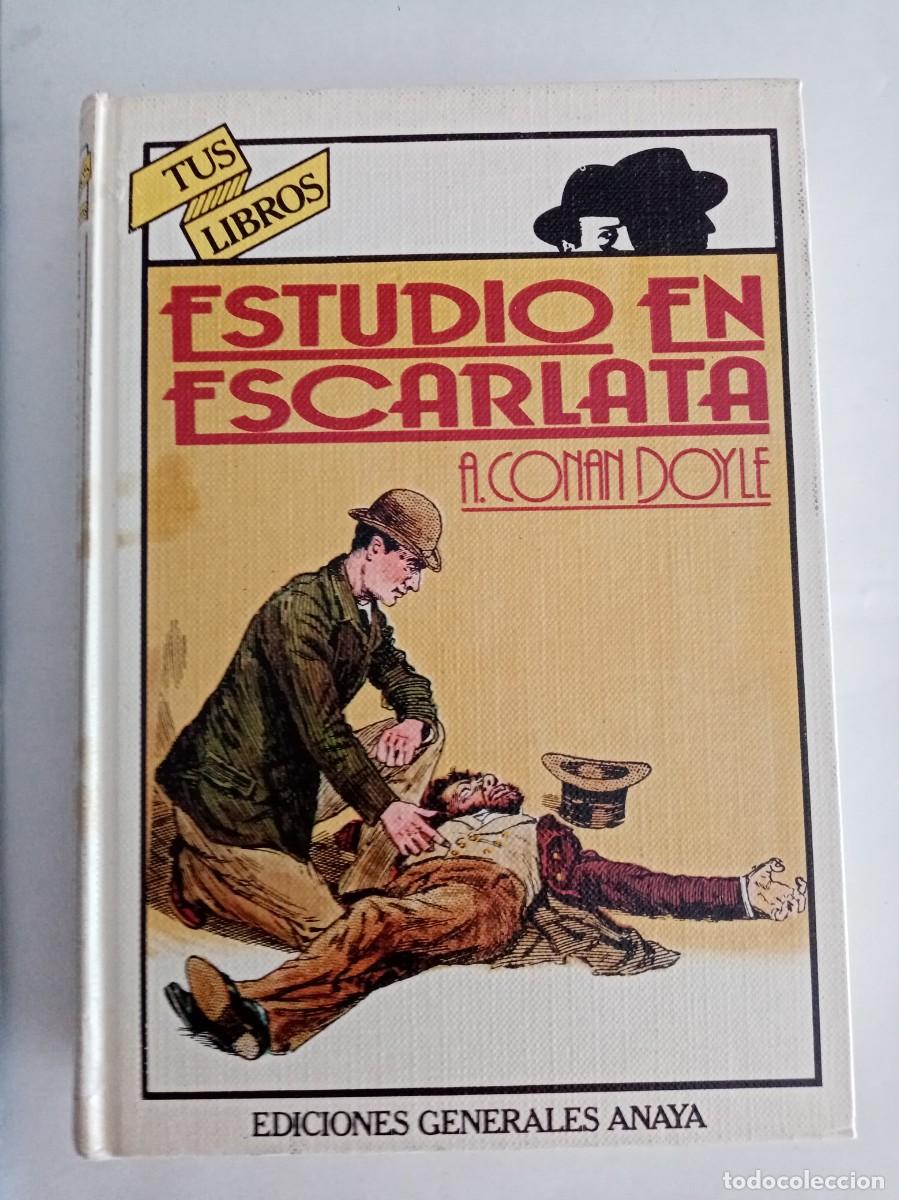 Libros de segunda mano: ESTUDIO EN ESCARLATA . A Conan Doyle ( ANAYA )