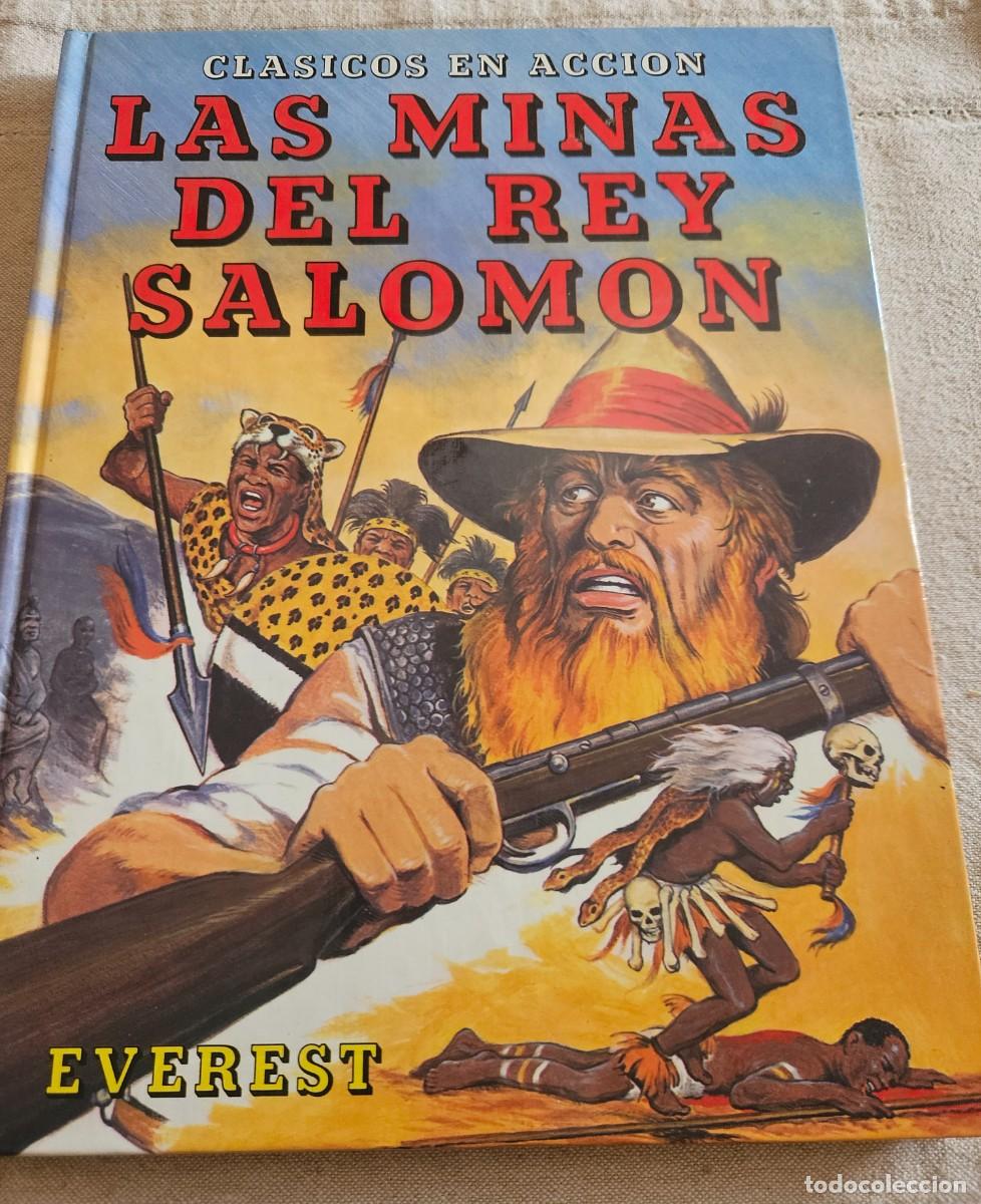 Libros de segunda mano: Las minas del rey Salom&oacute;n - Cl&aacute;sicos en acci&oacute;n - Editorial Everest - 2&ordf; edici&oacute;n 1984 ilustrado