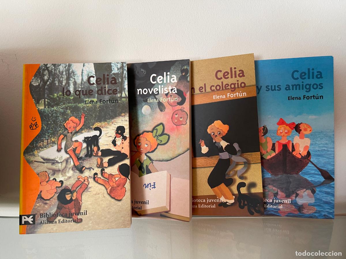 Libros de segunda mano: Los libros de Celia / Elena Fort&uacute;n. Editorial Alianza. Pack con estuche contenedor.