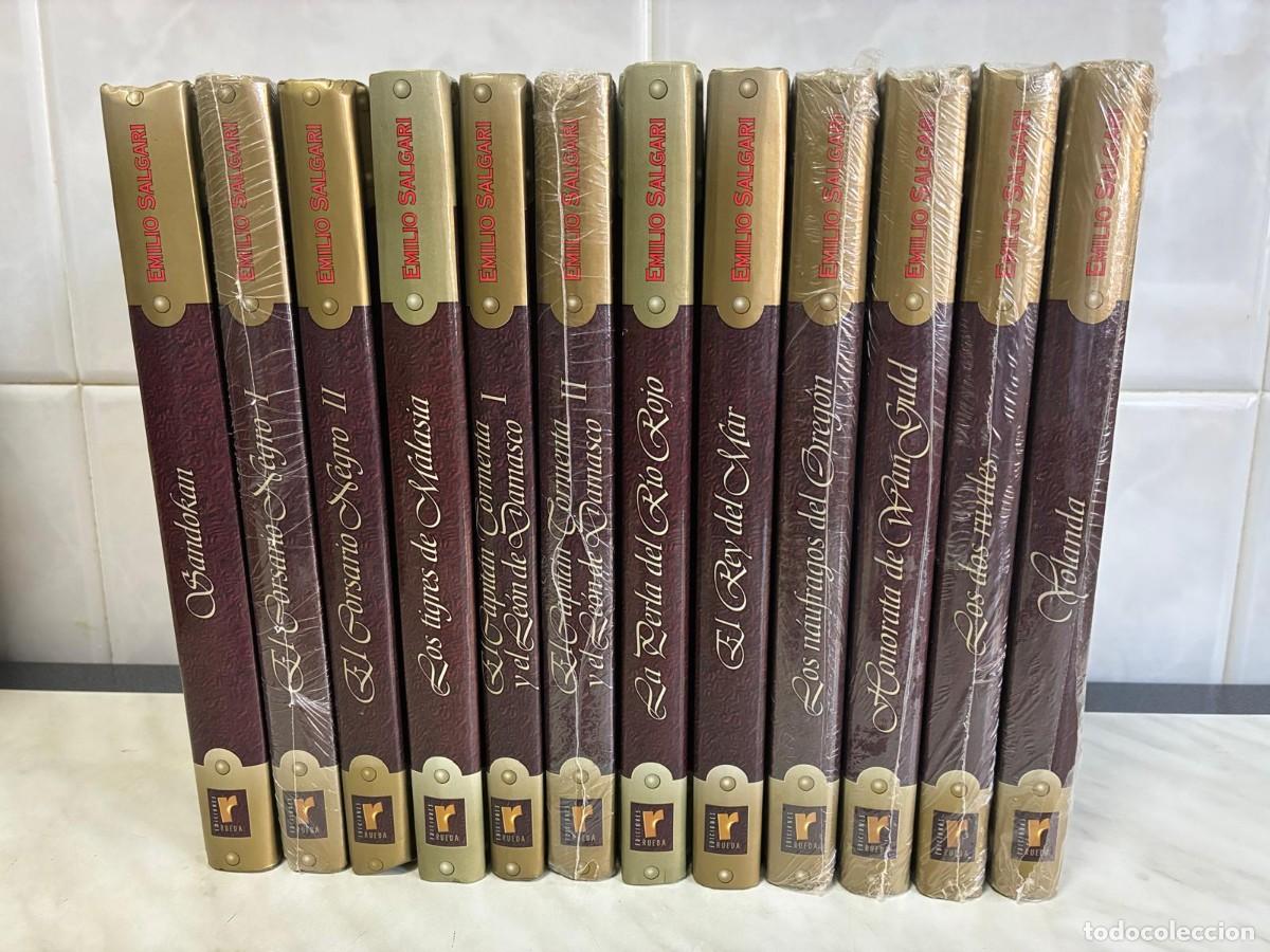 Libros de segunda mano: AVENTURAS DE EMILIO SALGARI. COLECCI&Oacute;N COMPLETA 12 TOMOS. EDICIONES RUEDA. 6 TOMOS A&Uacute;N SIN ABRIR.